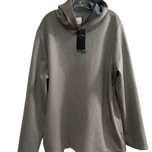 Callaway‎ Men's XL Gray Long Sleeve Crossover Performance Hoodie